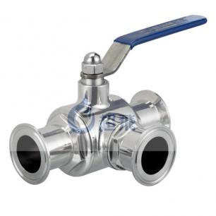 衛生級快裝三通球閥