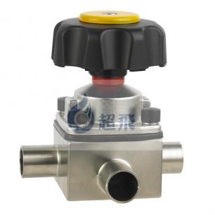 衛生級三通隔膜閥